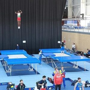 Olympic trampoline exercise platform